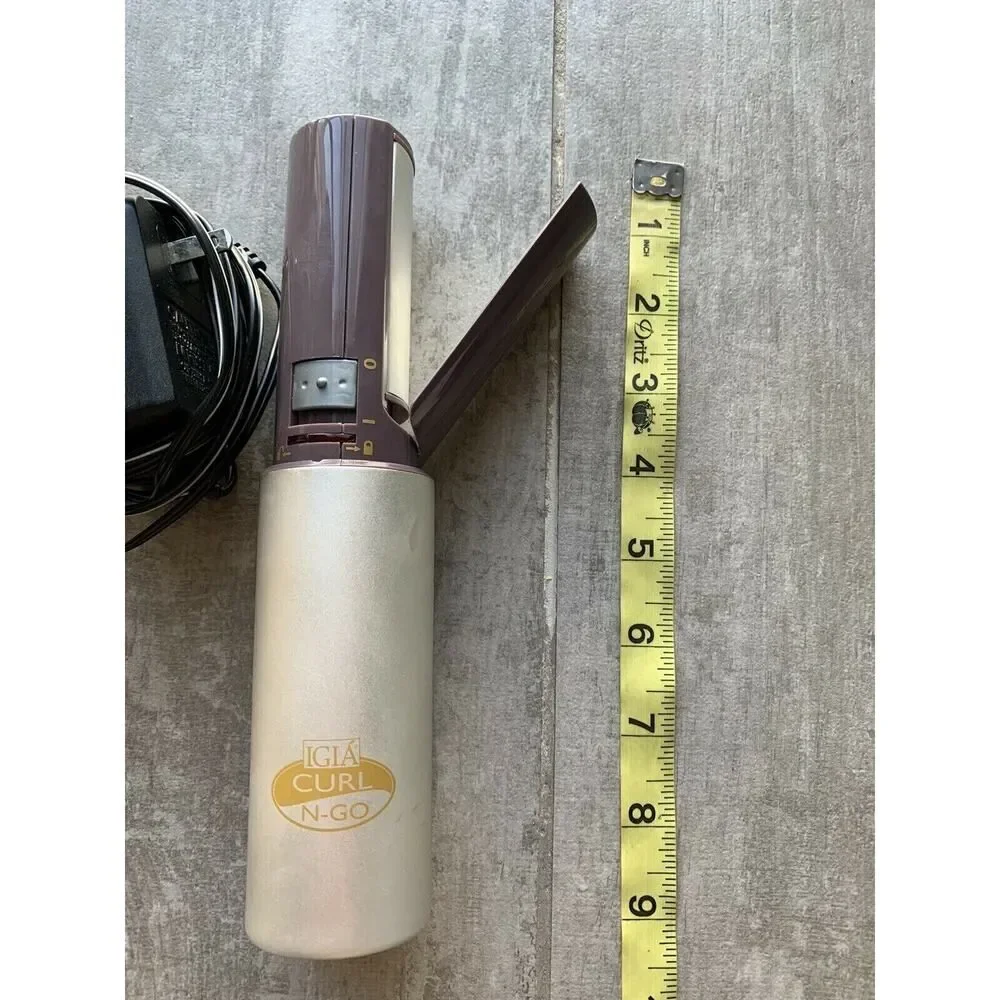 IGIA Travel Curling Curler Iron Curl N Go Cordless Rechargeable Compact Portable